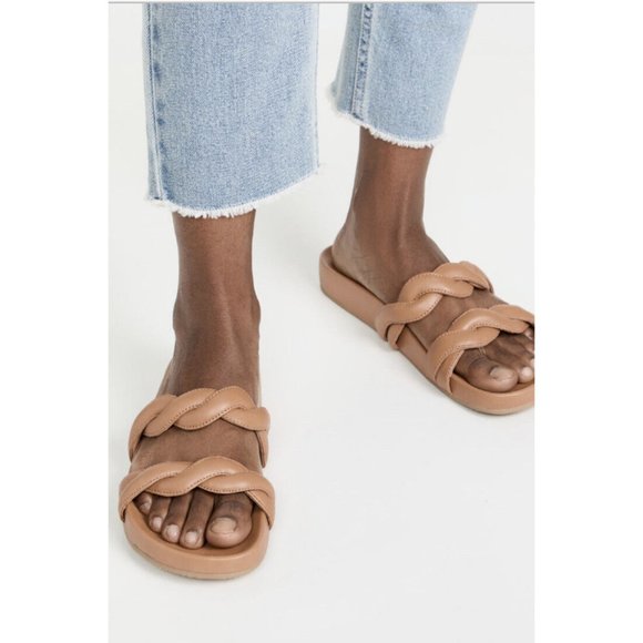 Madewell The Walker Slide Sandal in Desert Camel Size 10 M NWT $78 ND961 - Picture 1 of 4